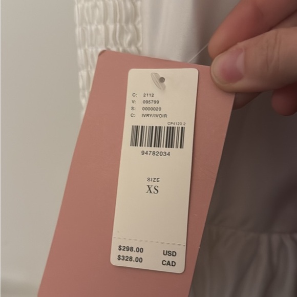 BHLDN High Neck Satin Duchess A-Line Midi Dress XS - Picture 4 of 6